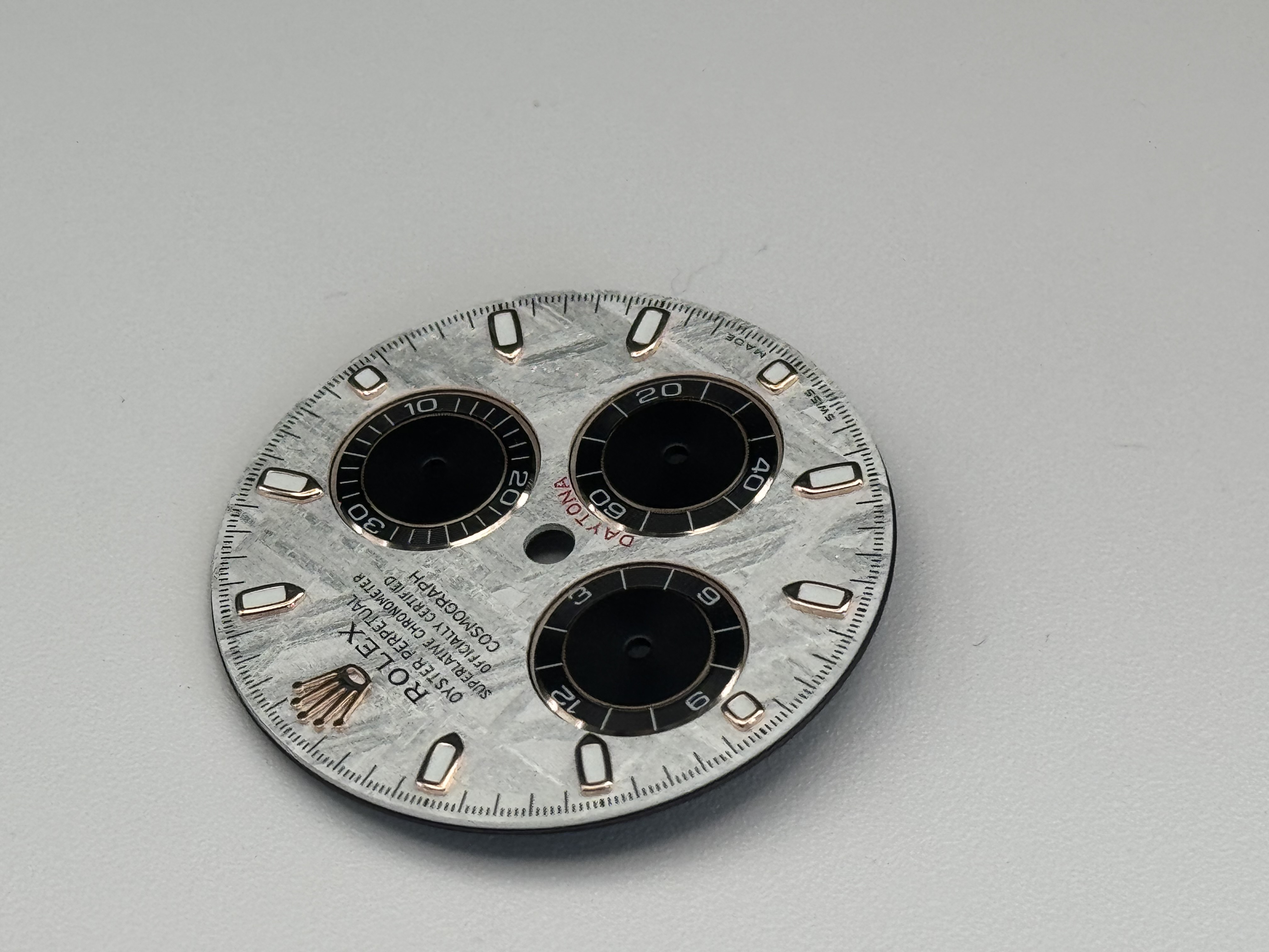 Rolex Daytona Meteorite Dial - Genuine Gibeon Meteorite, 18K Everose Gold Markers (4130)